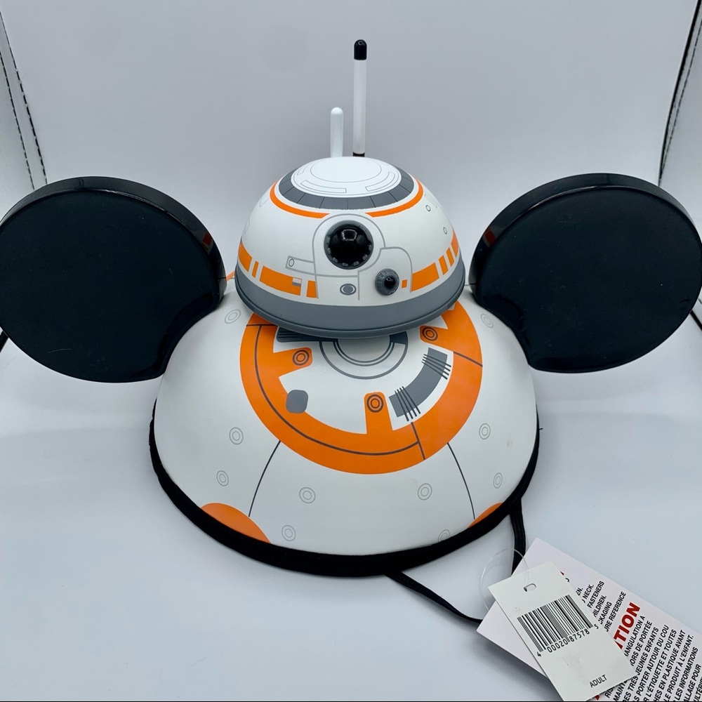 NWT Disney Parks BB-8 Ears Hat w/ rotating head